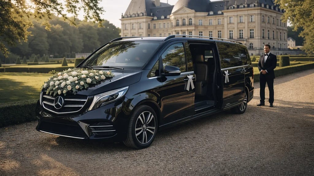 van chauffeur mariage Paris transport invités groupe famille