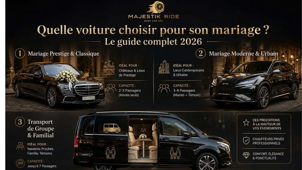 Mercedes Classe E berline de luxe pour mariage prestige.