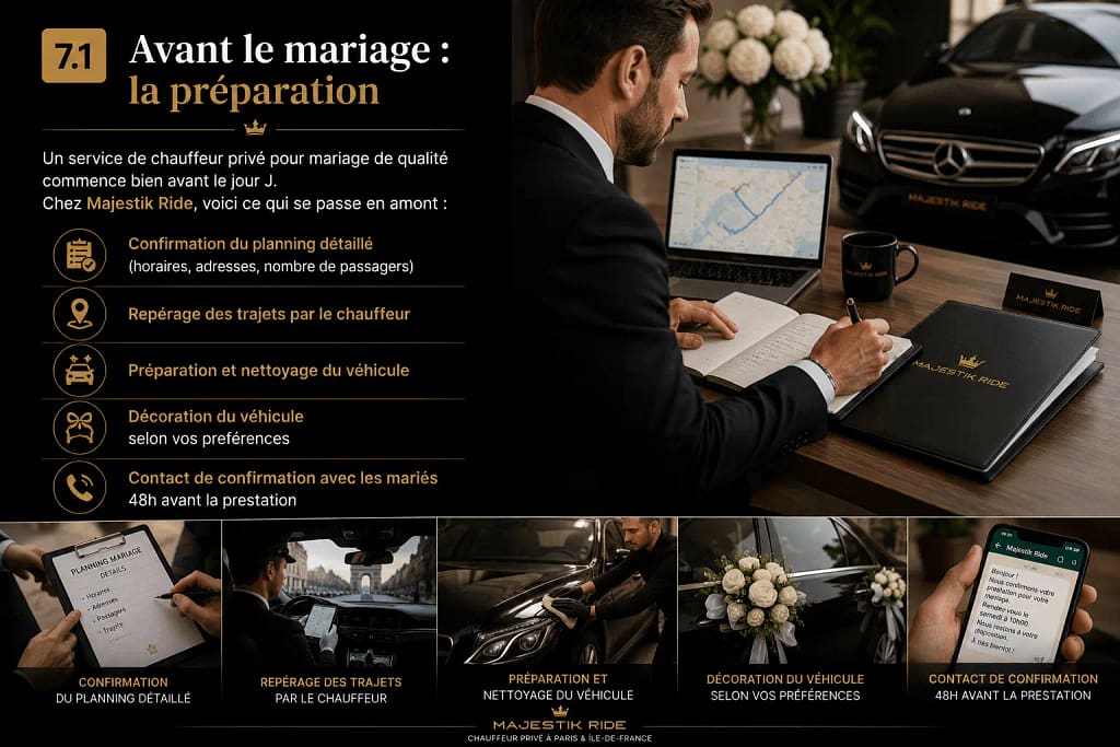 organisation chauffeur de mariage