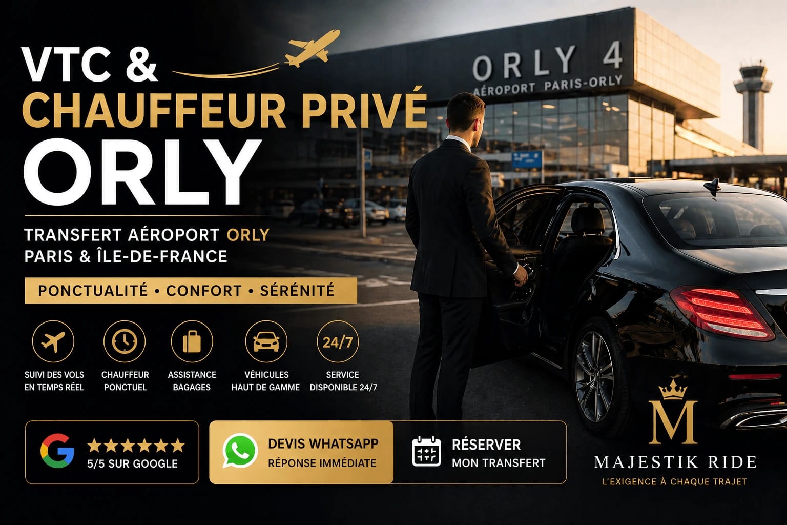 vtc orly paris