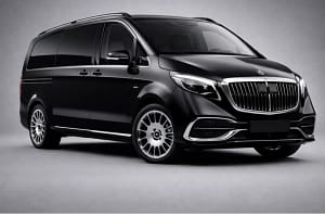 van VIP Maybach chauffeur privé luxe Paris transport haut de gamme
