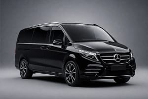 Mercedes Classe V chauffeur privé Paris van luxe 7 passagers