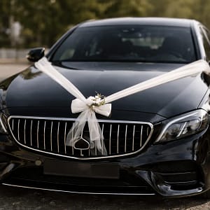 decoration voiture pour mariage style moderne minimaliste