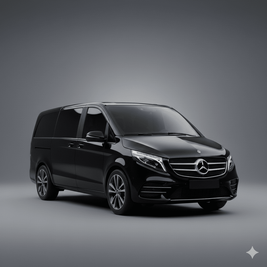 van chauffeur privé Paris groupe bagages Mercedes Classe V